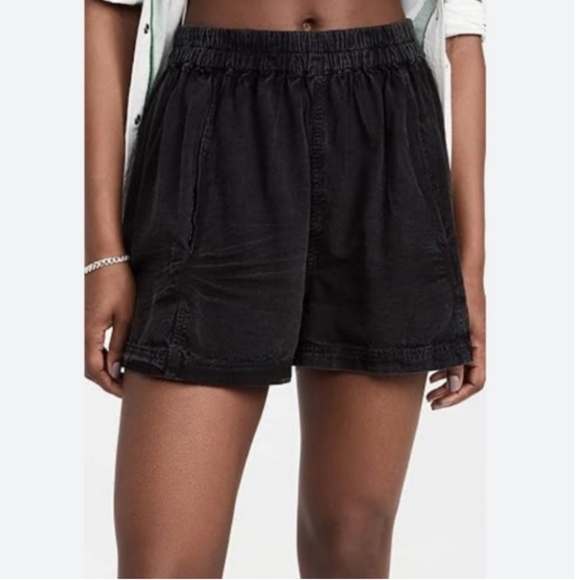 Free People High Rise Washed Black Shorts - Picture 1 of 3